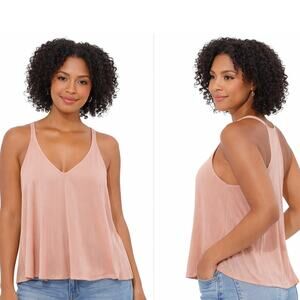 Free People Intimately Ribbed Swing Cami Tank Rose Pink Womens XS NWT Soft Girl